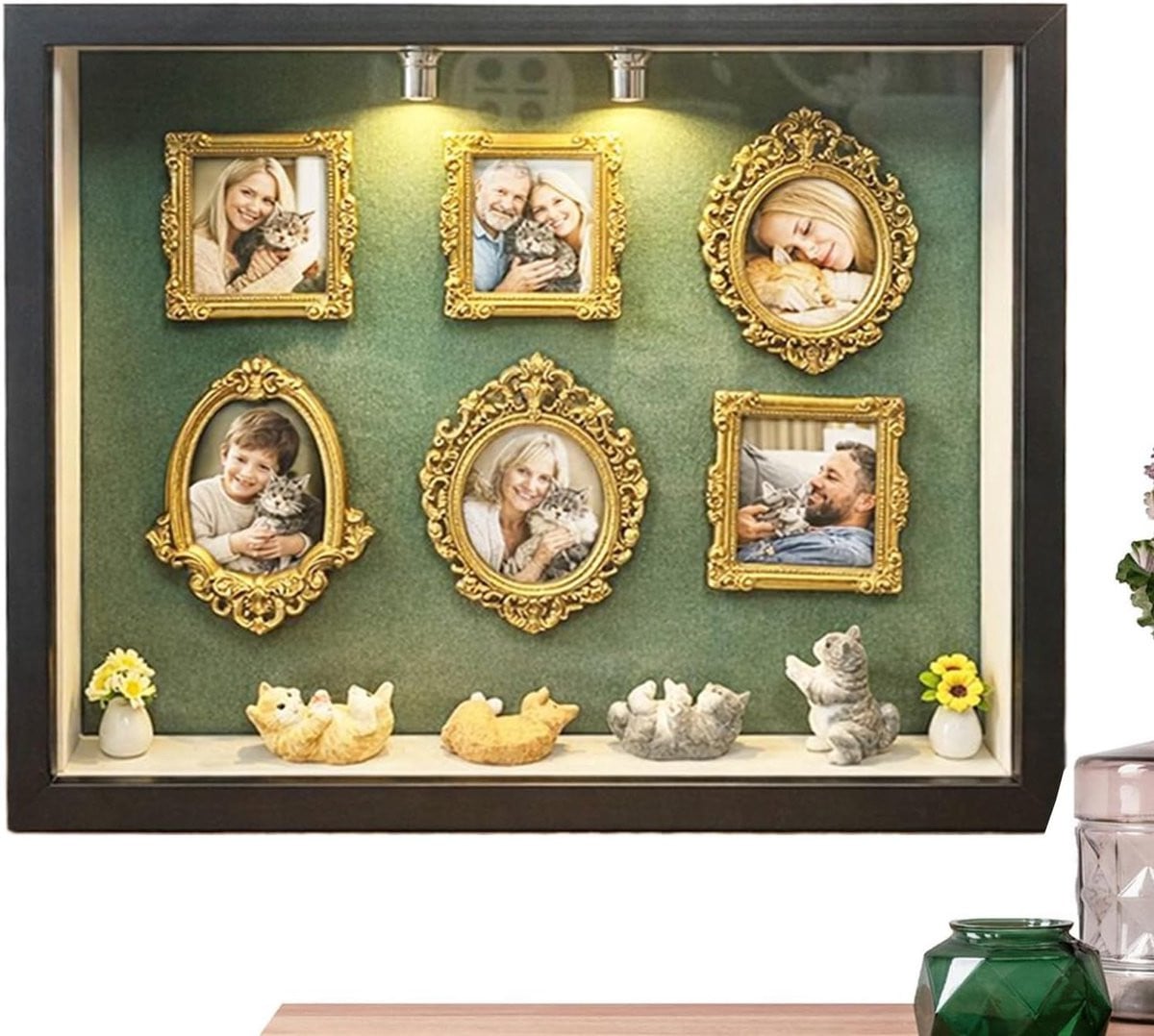 Mini Fotolijst Album voor Decoratie - Zwart - 21,7 x 26,7 cm