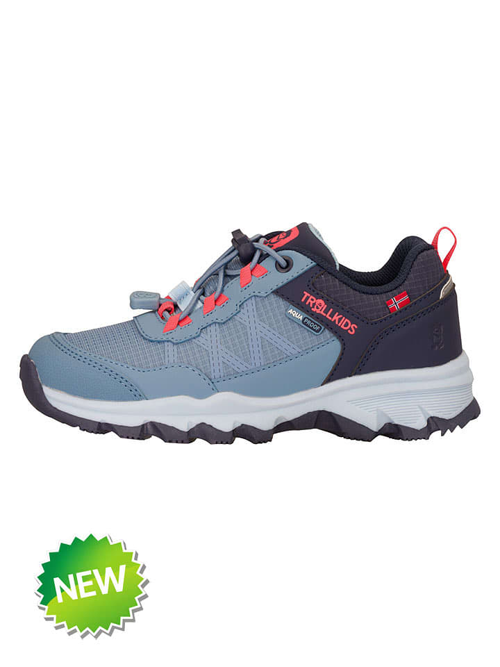 Trollkids Wanderschuhe "Trolltunga" in Hellblau/ Schwarz - 31