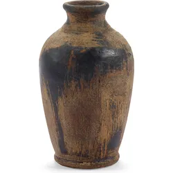 Antik-Vase, schwarz, 20,5 cm