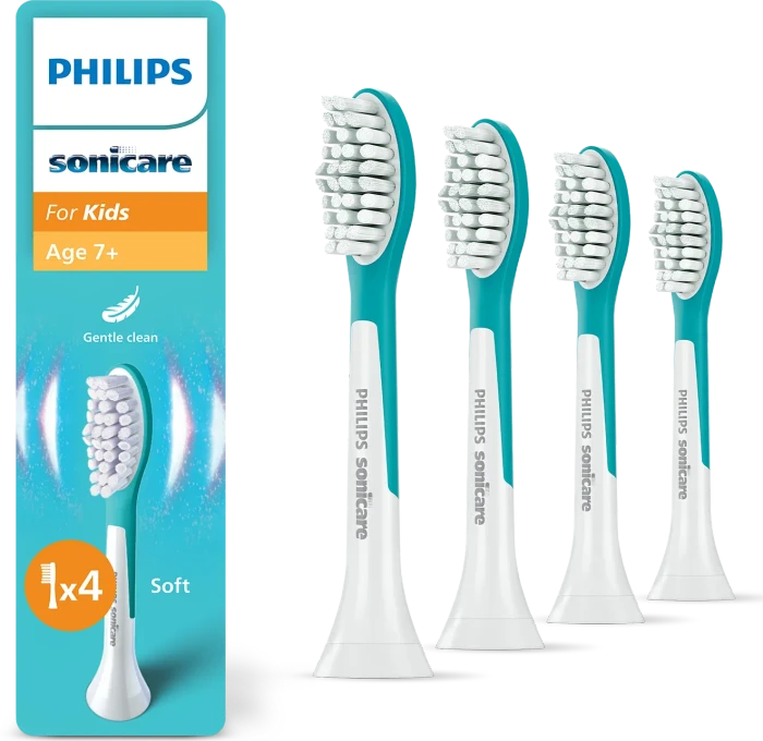 Philips Sonicare for Kids Mini HX6034/90 ab 3 Jahren 4 Stück + Standard HX6044/90 ab 7 Jahren 4 St, 8 Stk