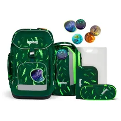 ergobag Maxi-Set Schulrucksack-Set Bärtastisch LUMI Edition, 6-teilig