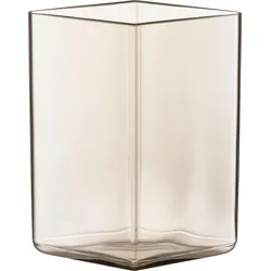 Ruutu Vase 14 cm beige