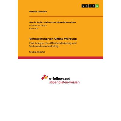 Vermarktung von Online-Werbung, Taschenbuch von Natalie Janetzko, GRIN, 978-3-346-50029-8