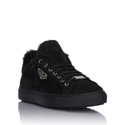 Sneaker PHILIPP PLEIN "Ps", Herren, Gr. 43, Normalschaft, schwarz (02, schwarz), Schuhe Sneaker