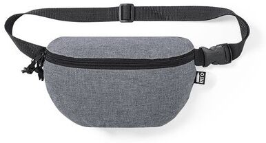 Sac personnalisé banane Parks gris polyester recyclé