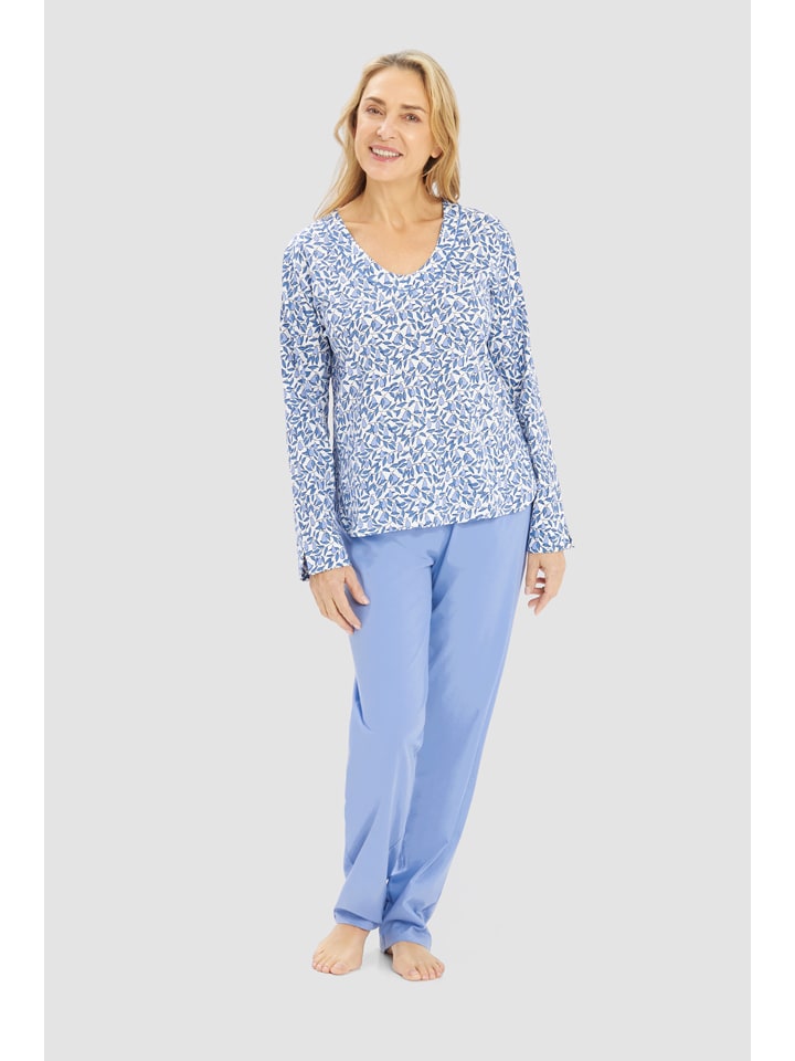 Rösch Pyjama in Hellblau - 44