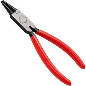 Knipex Rundzange 22 01 160, 160 mm, kurze Backen, poliert, kunststoffüberzogene Griffe