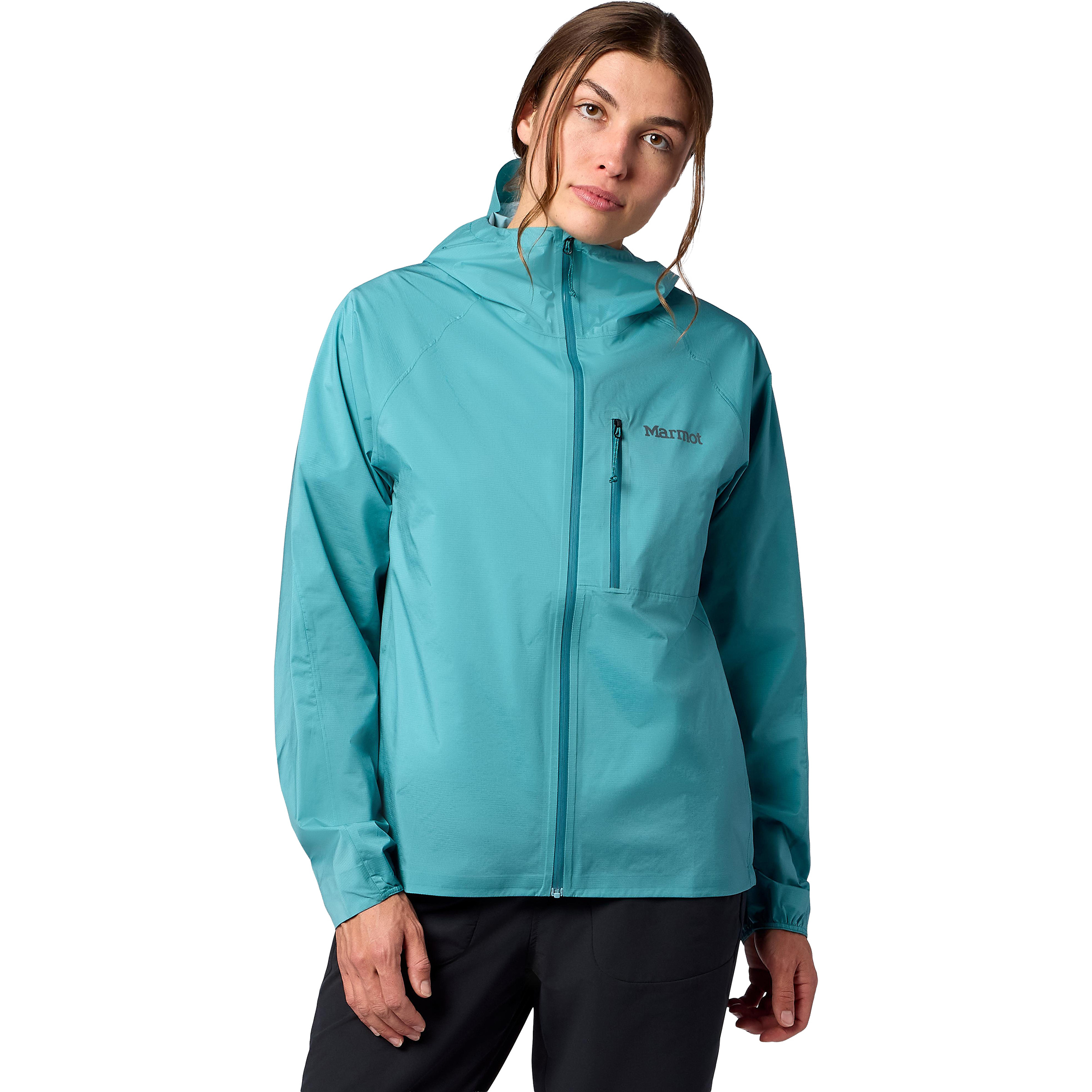 Marmot Superalloy Rain Damen Regenjacke blau Größe S Trekking Winddicht Wasserabweisend