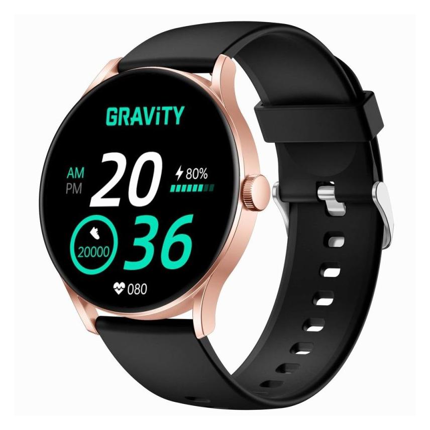 Gravity Smartwatch Smartwatch Czarny Różowy GT2-2 PRO (45 mm, ohne SIM) (GT2-2 PRO)