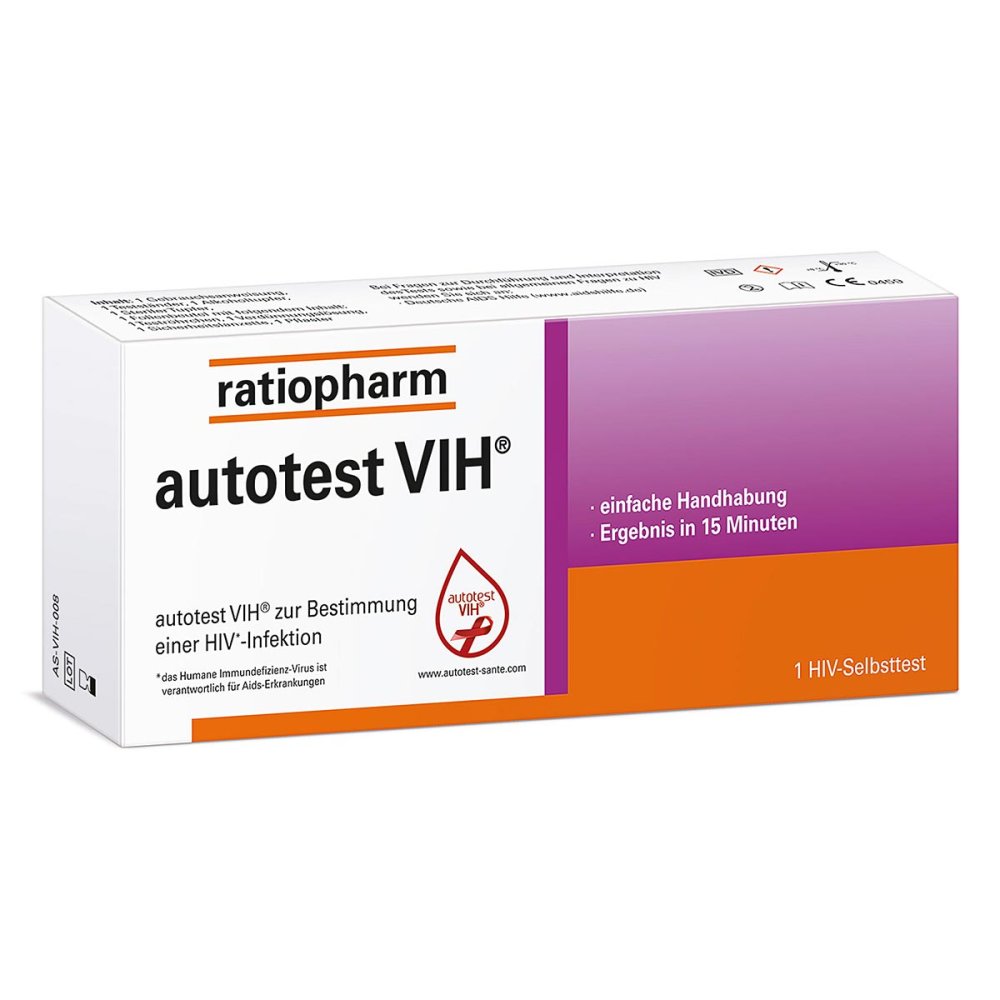 ratiopharm GmbH Autotest VIH HIV-Selbsttest ratiopharm 13965199
