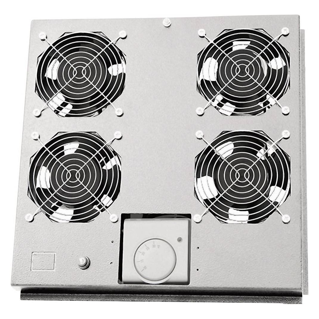 LogiLink FAS122G - Dachlüftereinsatz für Standschrank mit 4 Lüfter (FAS122G)