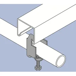 ABB S-1822 C-Profilhalter für Rohr, Profil ab 18mm, zweiseitig, schraub., f 18-22mm Rohr 7TCA084220R0355  - 100 Stück