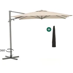 + 10 % Kassenrabatt | Shadowline Francisco Ampelschirm 260x260cm