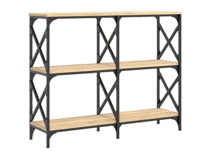 Konsolentisch Dab Sonoma 100x28x80,5 cm mit Stahlrahmen Verstellbare Beine, X-Träger, Wetterfest, stabile Konstruktion, Wandbefestigung