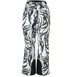 Tchibo - Skihose - Damen - Gr. 36 - schwarz/print