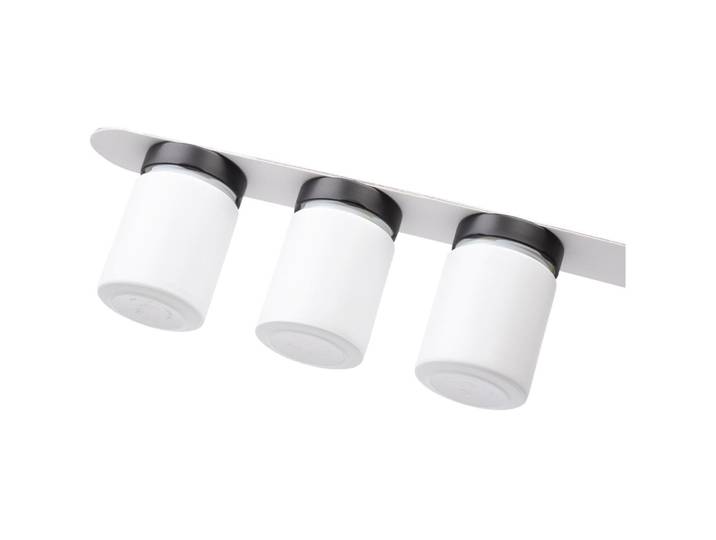 Vorratsbehälter-Set silwy 3 Stk Metall/Glas T 6.1 cm Set - Farbe: weiss - Vorratsbehälter-Set
