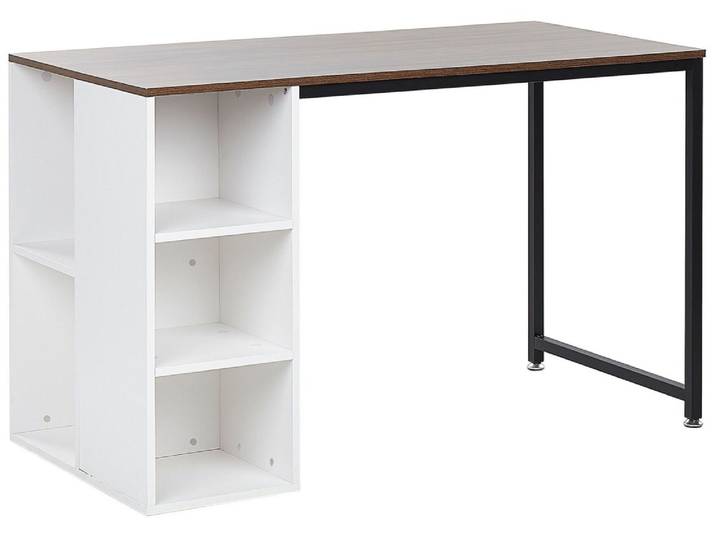 Table de bureau 120 cm x 60 cm marronblanc
