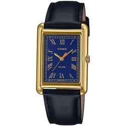 Casio LTP-B165GL-2BVEF Damenuhr Rechteckig Blau/Goldfarben