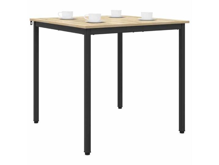 54280& Grande Table - Table de salle à manger - Table de Repas - / Table de repas 80x80x75 cm MÉTAL