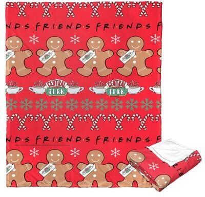 Wb Friends Gingerbread Pattern Silk Touch Throw Blanket by The Northwest in O