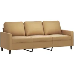 vidaXL 3-Sitzer-Sofa Braun 180 cm Samt