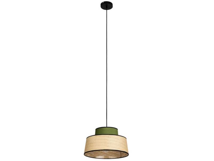 Collett's Monde Hängeleuchte, Grün, Metall, Papier, trichterförmig, 150 cm, Lampen & Leuchten, Innenbeleuchtung, Hängeleuchten, Pendelleuchten