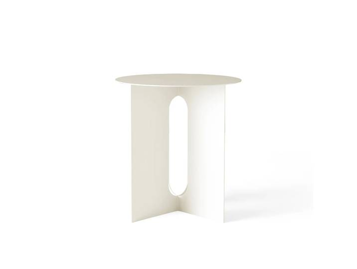 Audo Copenhagen Androgyne Beistelltisch Ø40x43 cm Elfenbein weiß