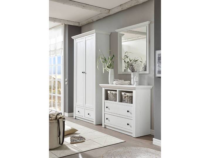 Garderobenschrank 105 x 207 x 45cm Weiß