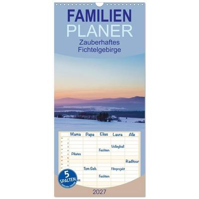 Familienplaner 2027 - Zauberhaftes Fichtelgebirge mit 5 Spalten (Wandkalender, 21 x 45 cm) CALVENDO