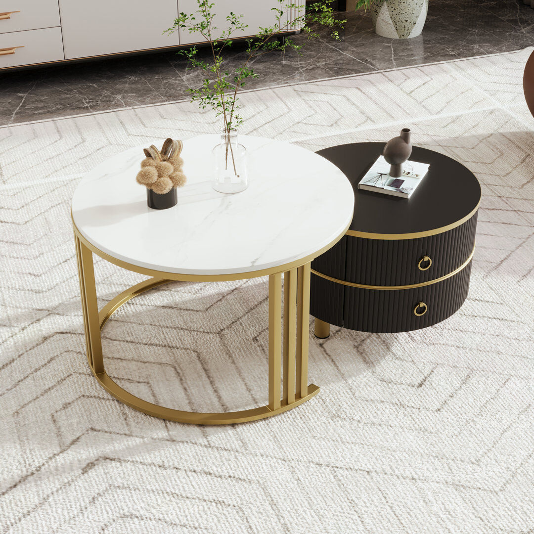 Fairmont Park Alexine 2 - Piece Living Room Table Set Black