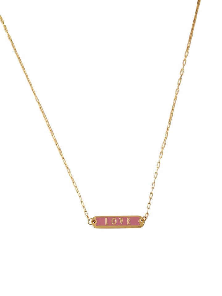 Design Letters Vergold. Halskette "Love" - (L)45 cm - onesize