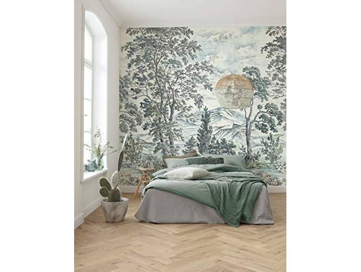 Komar Vlies Fototapete Highland Trees - Wohnzimmer, Schlafzimmer, Fernost, Asien, Bäume, Größe: 250 x 280 cm (Breite x Höhe) - 5 Bahnen - Bahnbreite 50 cm