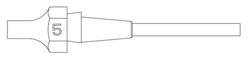 Weller XDSL 5 SAUGDÜSE Ø1,8XØ3,3 L=10,5MM VERP. Saugdüse