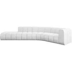 ECKSOFA modulares Sofa Tilmo-L1 - 399x194x70 cm Weiß