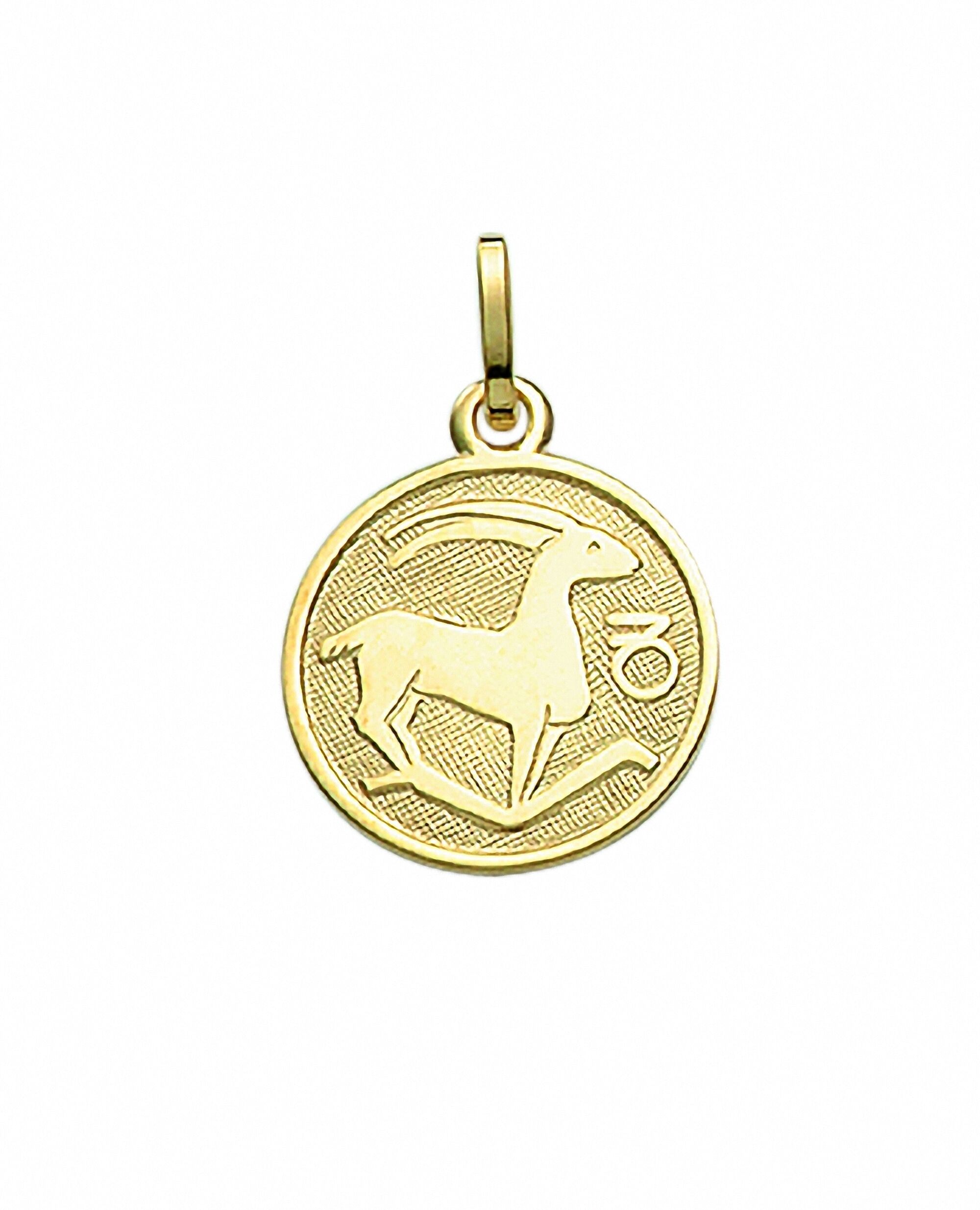 Sternzeichenanhänger ADELIA´S "Sternzeichen Anhänger Steinbock 333 Gold ( 8K )", gold, Schmuckanhänger, Damen, Steinbock, Gold, Goldanhänger Steinbock