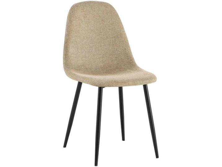 CLP Stuhl Stoff Taupe, Metall, 44x88x51 cm, Esszimmer, Stühle