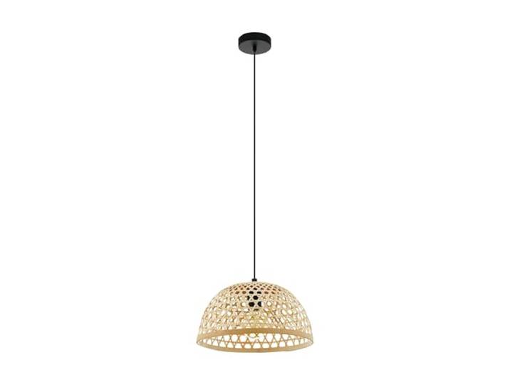 EGLO hanglamp Claverdon, 1-lichts vintage hanglamp, naturel, boho, hygge