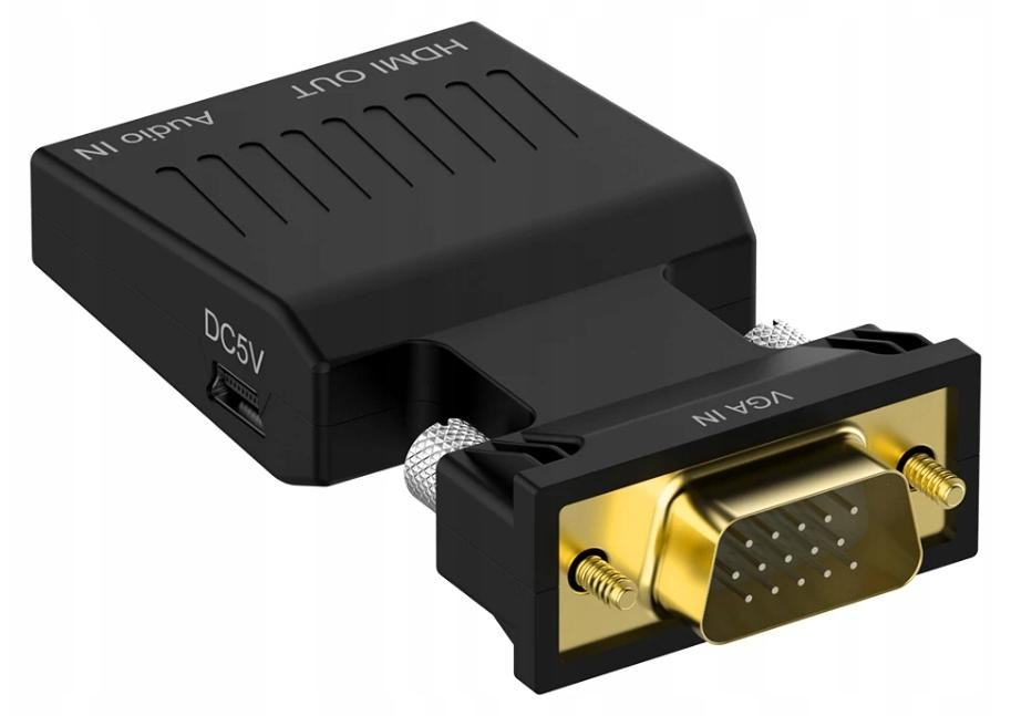 VGA naar HDMI adapter met audio voor Full HD beeldoverdracht