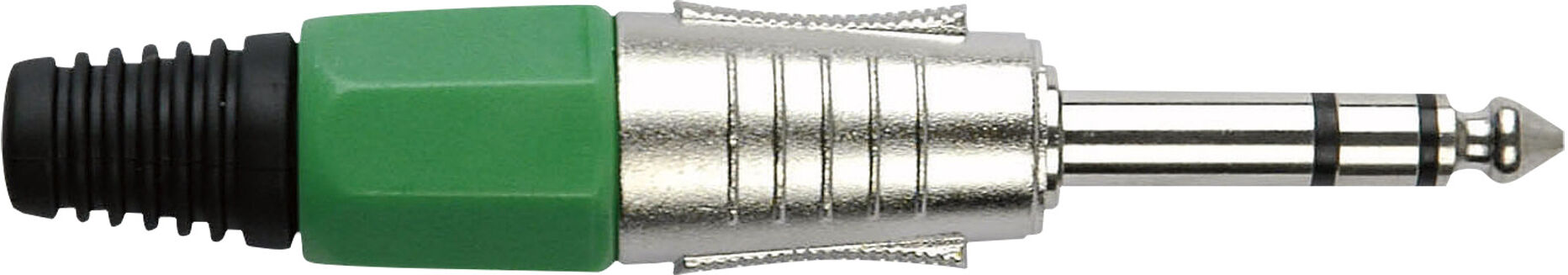 DAP Audio 6,3-Mm-Klinkenstecker Stereo Nickelgehäuse Grüne Endkappe