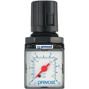 Prevost Druckminderer ALTO, TR M1, für Druckluft, 1/4 Zoll, mit Manometer