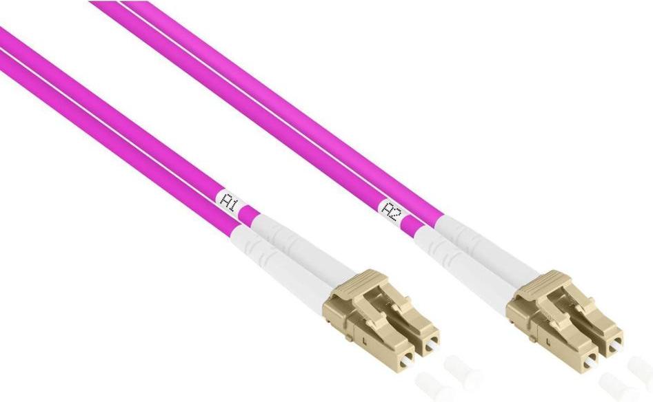 LWL Patchkabel OM4 Duplex Panzerkabel LC-LC 100m Multimode