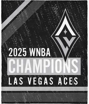 Northwest WNBA 2025 Champions Las Vegas Aces Elbow Silk Touch Throw Blanket