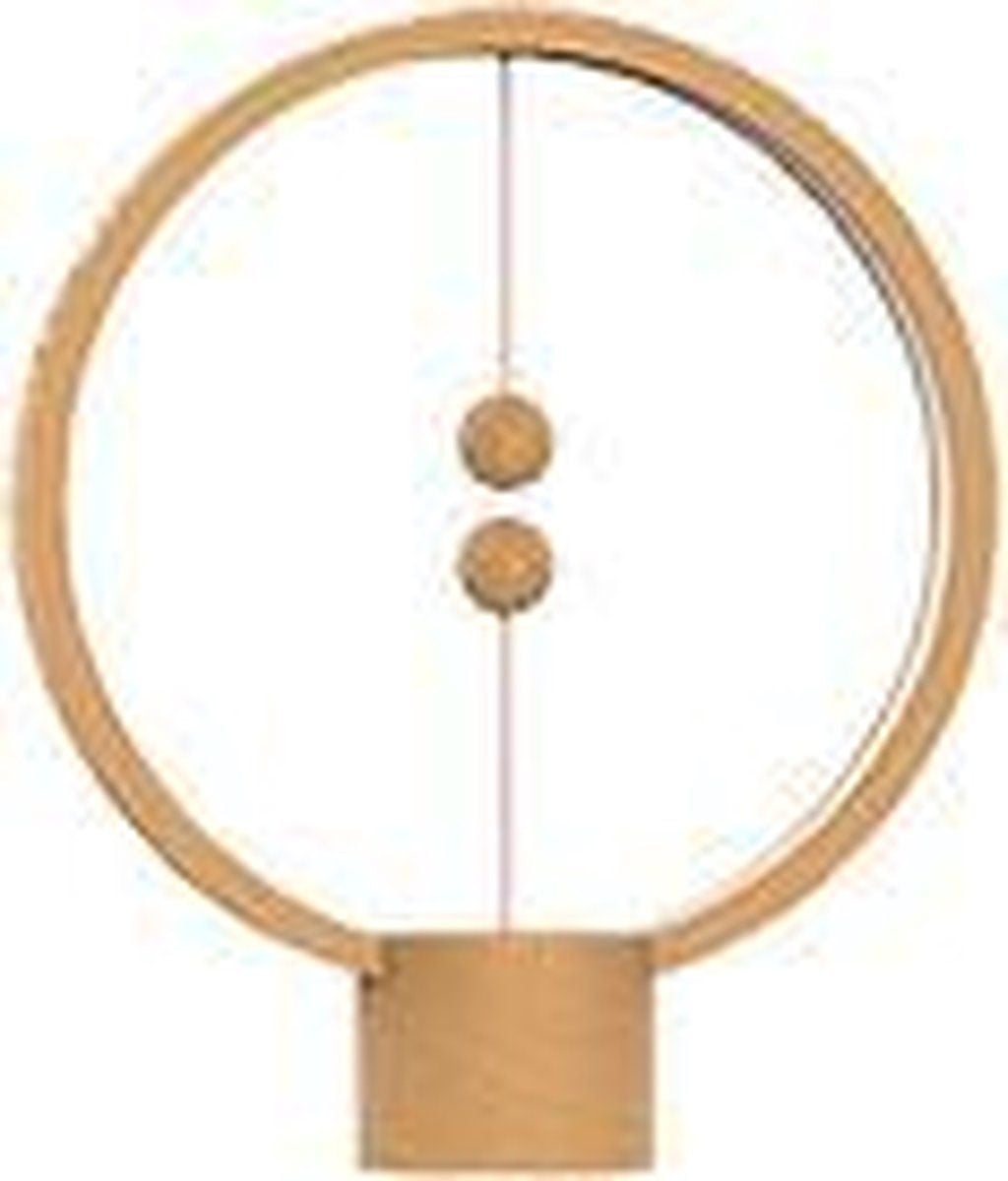 Designnest Heng Balance Lamp Round LED USB Light Wood