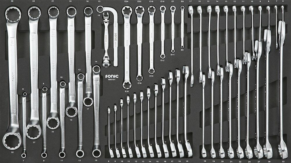 Sonic Equipment Ring-/gabelschlüsselsatz Schraubenschlüsselsatz Sfs-L 51-Tlg. 605101