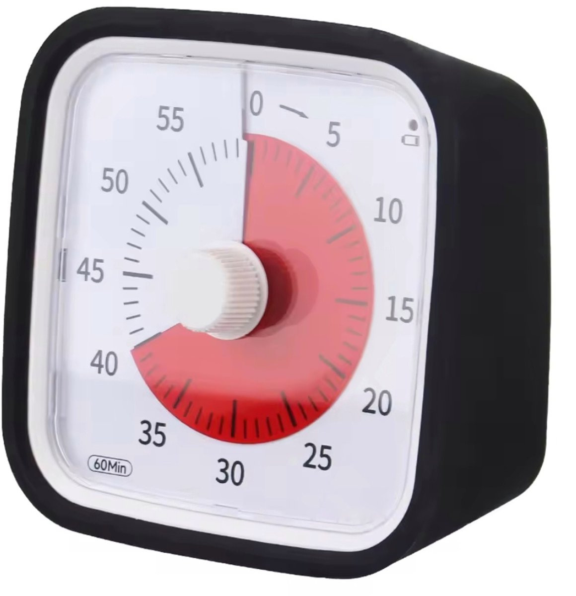 LuukyBB Visuele Timer Aftelklok voor Kinderen - Leerklok voor Basisschool en Thuis - 60 Minuten Countdown Timer voor ADHD, Autisme en Slechtzienden