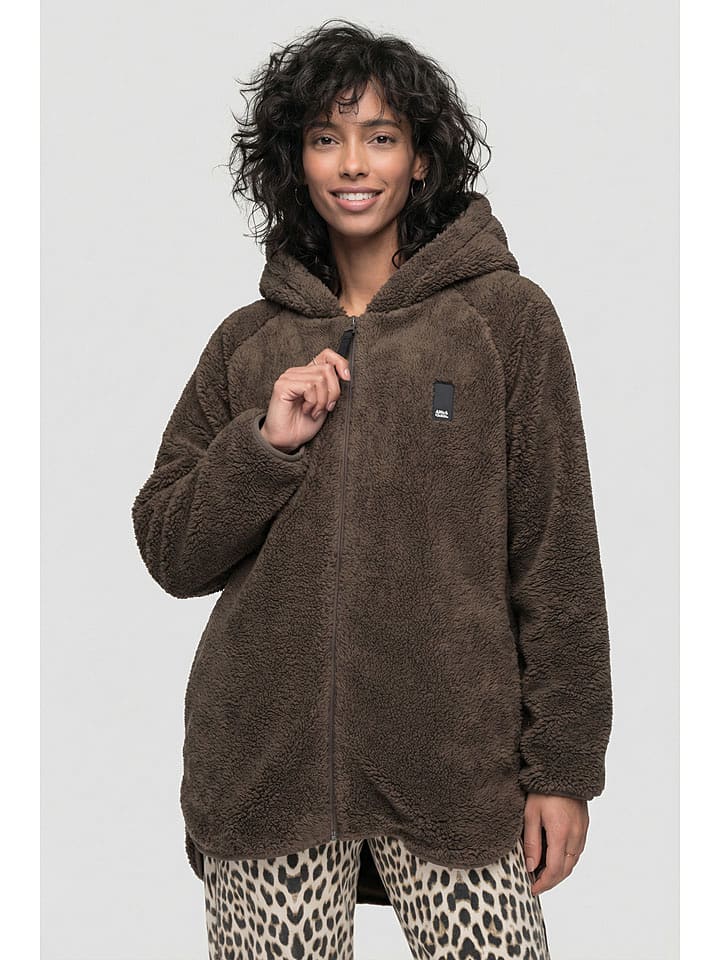 alife and kickin Teddyjacke "Dominique" in Dunkelbraun - S