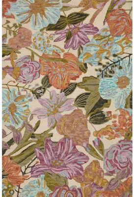 Alexander Home Evelyn Floral Bouquet Area Rug
