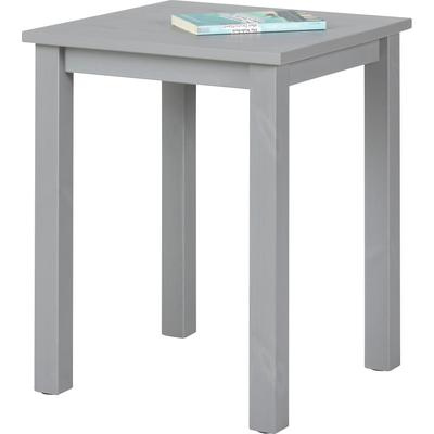 Beistelltisch INTER LINK "Asgar, Kiefer Massivholz, 4 Füße, modern, Kleintisch, Ablagetisch", grau, T:45cm, Tische, Beistelltisch, Beistellmöbel FSC Zertifiziert, BxTxH: 45 x 45 x 55 cm