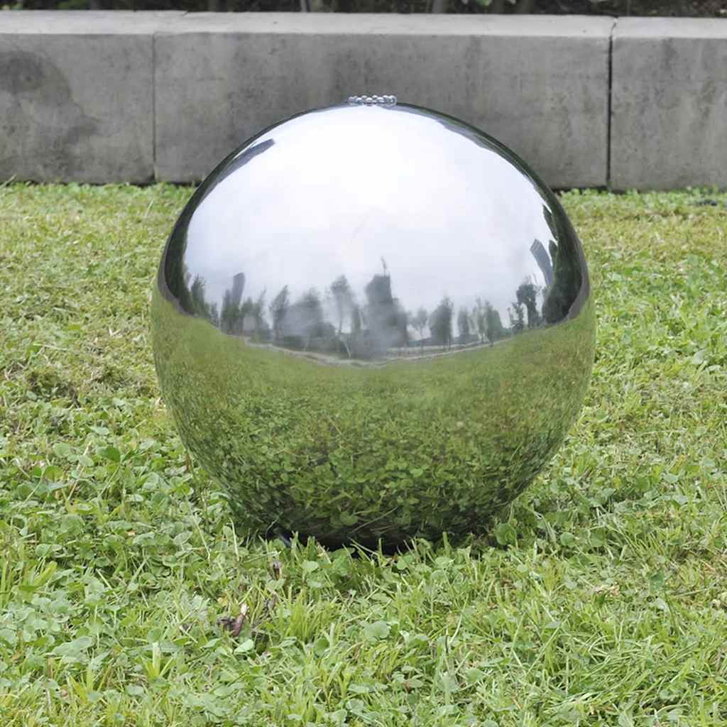 vidaXL 3 pcs Sphères de fontaine de jardin avec LED Acier inoxydable