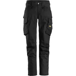 Snickers AllroundWork, Damenhose ohne Knietaschen 22 schwarz-schwarz
